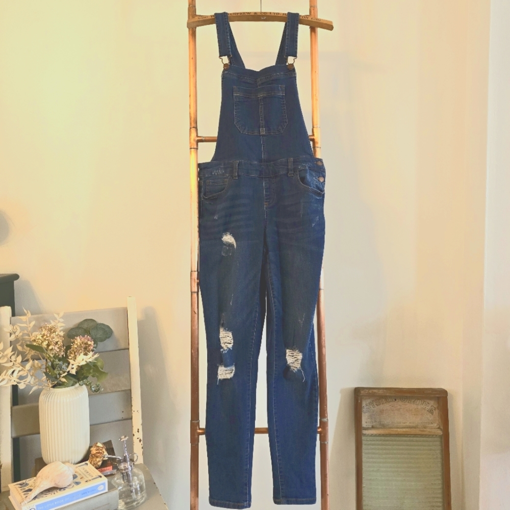🌷Wax Jean 90s Retro Skinny Overalls